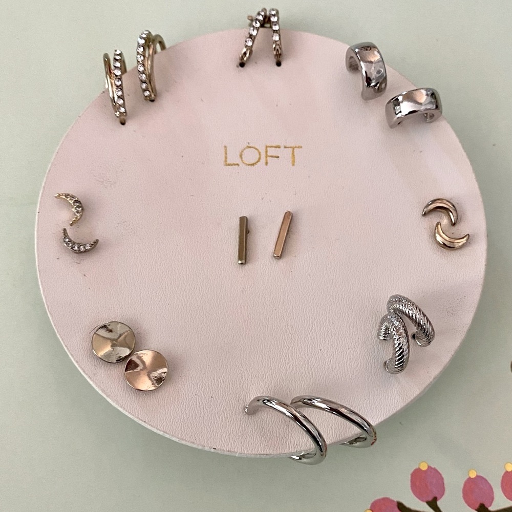 Set of 9 pairs of earrings from LOFT